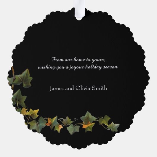 華美フローラビクトリアンの挨拶の写真 オーナメントカード (裏面)