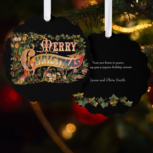 華美フローラビクトリアンの挨拶の写真 オーナメントカード