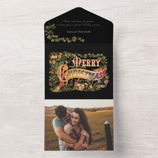 華美フローラビクトリアンの挨拶の写真 オールインワン招待状 (内側)