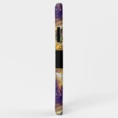 華美フローラモノグラムかわいい猫王室の紫 Case-Mate iPhoneケース (裏面/右)