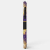 華美フローラモノグラムかわいい猫王室の紫 Case-Mate iPhoneケース (裏面/左)