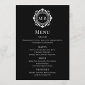 華美フローラモノグラム白黒結婚のメニュー メニュー (正面)