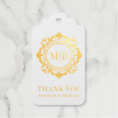華美フローラモノグラ結婚ムありがとう ギフトタグ (正面)