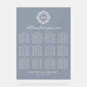 華美フローラモノグラ結婚ムの座席表 アクリルサイン (正面)