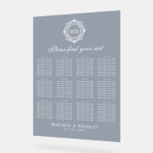 華美フローラモノグラ結婚ムの座席表 アクリルサイン (傾斜)