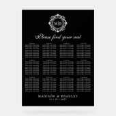 華美フローラモノグラ結婚ムの座席表 アクリルサイン (正面)