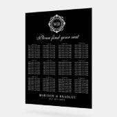 華美フローラモノグラ結婚ムの座席表 アクリルサイン (傾斜)