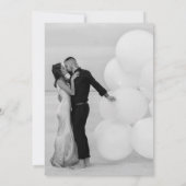 華美フローラモノグラ結婚ムの金ゴールドエレガントホワイト 招待状 (裏面)