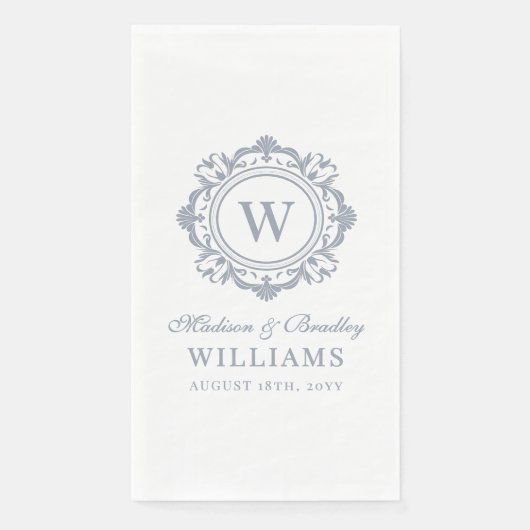 華美フローラモノグ結婚ラムエレガント銀 (正面)