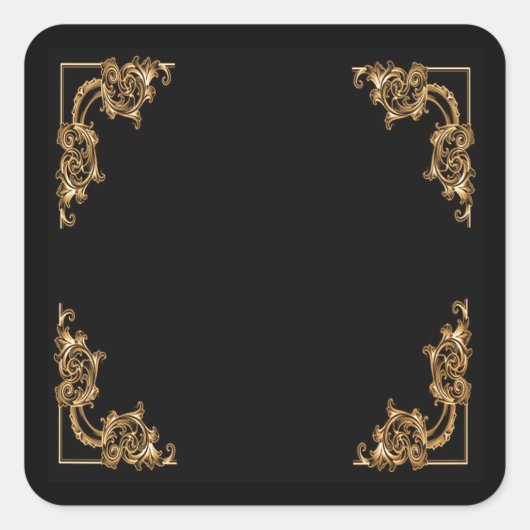 華美フローラ旋回シール スクエアシール (正面)