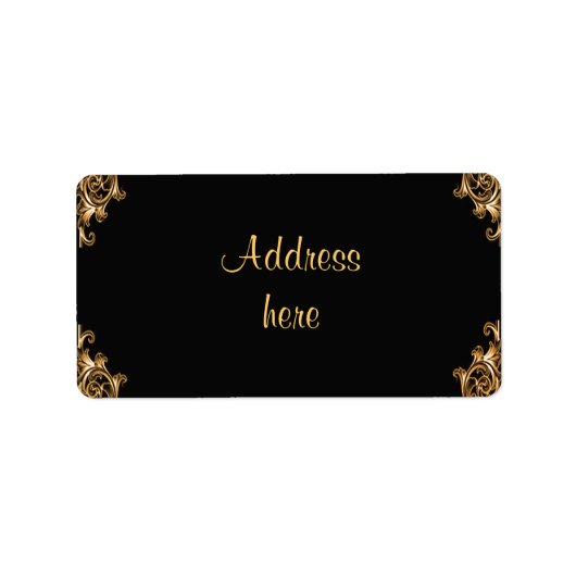 華美フローラ旋回住所 シール (正面)