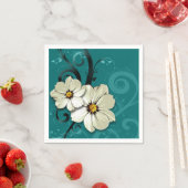 華美フローラ | ターコイズ スタンダードカクテルナプキン (インサイチュ)