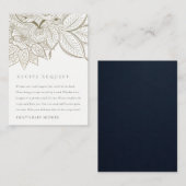 華美ペイズリーアイボリー金ゴールドムームがレシピ要求になる エンクロージャーカード (正面/裏面)