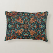 華美ペイズリーバンダナ：シルクネック。 アクセントクッション (裏面)