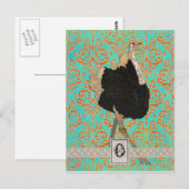 華美モノグラム葉書 ポストカード (正面/裏面)