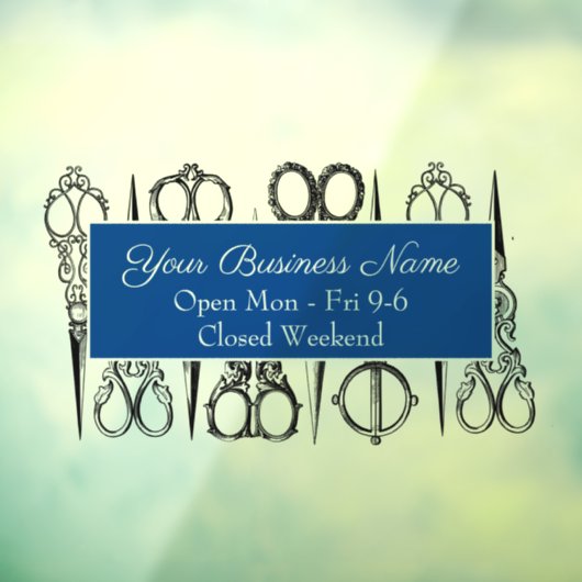 華美ヴィンテージはさみスタイリスト ウィンドウサイン (シート3)