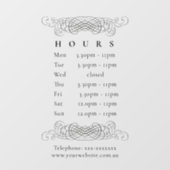 華美ヴィンテージエレガントの黒の開始時間のタイミング ウィンドウサイン (シート)