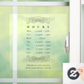 華美ヴィンテージエレガントの黒の開始時間のタイミング ウィンドウサイン (ホーム)