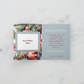 華美ヴィンテージオーナメント写真&レシピクリスマス カード (内部)