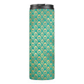 華美ヴィンテージターコイズと金ゴールド孔雀 タンブラー (裏面)