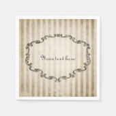 華美ヴィンテージフレームのカスタマイズ スタンダードカクテルナプキン (正面)