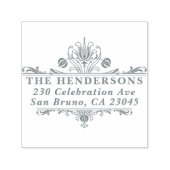 華美ヴィンテージフレームファミリ名差出人住所 セルフインキングスタンプ (デザイン)