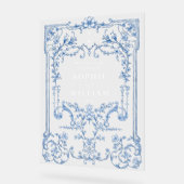 華美ヴィンテージフレームボヘミアンWELCOME結婚's アクリルサイン (傾斜)