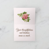 華美ヴィンテージフレーム(花付き)、ありがとう サンキューカード (内部)
