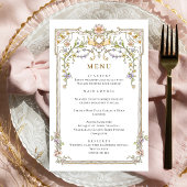 華美ヴィンテージフレームBohoの結婚ディナーメニュー