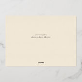 華美ヴィンテージモチーフクリスマスフォトアイボリー 箔シーズンカード (裏面)