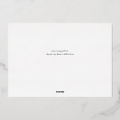 華美ヴィンテージモティーキスクリスマスフォトブラック 箔シーズンカード (裏面)