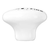 華美ヴィンテージワフランスのインとスピリッツのラベル セラミックノブ (側面)