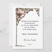 華美ヴィンテージ感謝挨拶 シーズンカード (裏面)