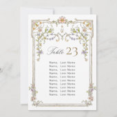華美ヴィンテージ枠ボヘミア座席表カード 招待状 (裏面)