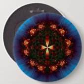 華美十字曼荼羅 缶バッジ (正面&裏面)