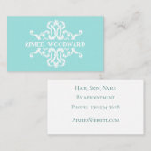 華美名刺のターコイズ枠 名刺 (正面/裏面)