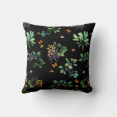 華美孔雀とヴィンテージフローラ クッション (裏面)