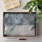 華美孔雀のリーガル水の色のデカップバードアート 薄葉紙 (ギフト)