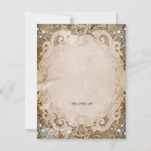 華美童話ストーリーブックブライダルシャワー招待状 招待状 (裏面)