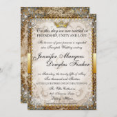 華美童話ストーリーブック結婚式招待状 招待状 (正面/裏面)