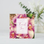 華美結婚パーソナライズされたサンキューカード サンキューカード (スタンド正面)