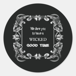 華美縁どハロウィーン ラウンドシール