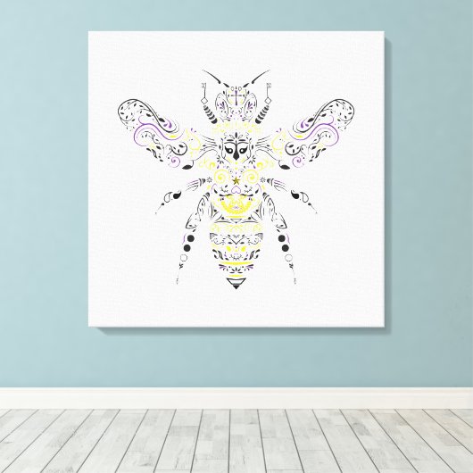 華美蜂 キャンバスプリント (インサイチュ (ウッドフロア))