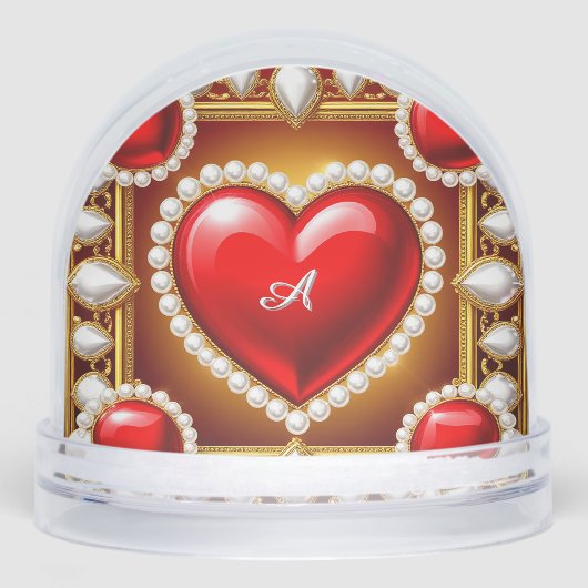 華美赤いハートと金ゴールド (正面)