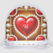 華美赤いハートと金ゴールド (裏面)