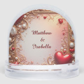 華美赤いハートと金ゴールド (裏面)