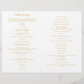 華美金ゴールドクロス結婚カトリックのマスプログラム (裏面)