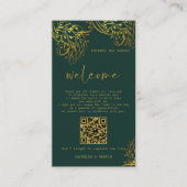 華美金ゴールドフリルウェルカム抱き枕座席表 エンクロージャーカード (正面)