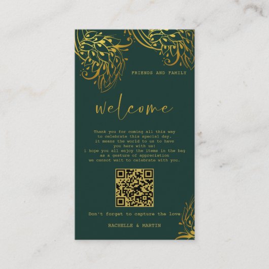 華美金ゴールドフリルウェルカム抱き枕座席表 エンクロージャーカード (正面)