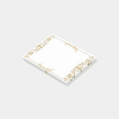 華美金ゴールドフレームのPost-Itノート ポストイット (アングル)